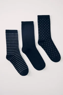 Pack 3 calcetines altos negros