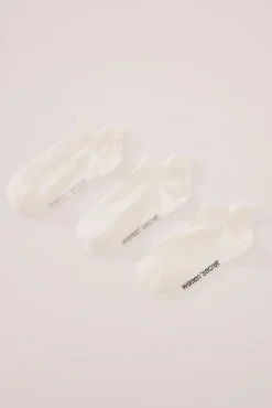 Pack 3 calcetines cortos blanco
