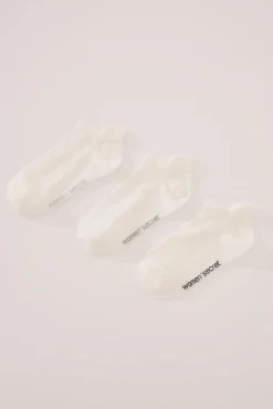 Pack 3 calcetines cortos blanco