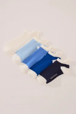 Pack 5 calcetines cortos deportivos azules