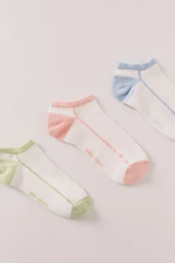 Pack 3 calcetines cortos lisos