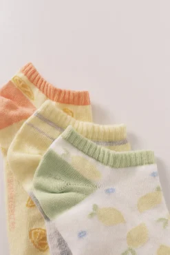 Pack 3 calcetines cortos print frutas