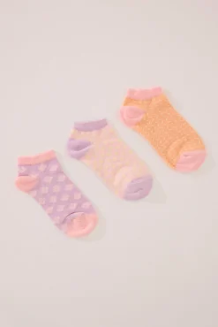 Pack 3 calcetines cortos prints variados