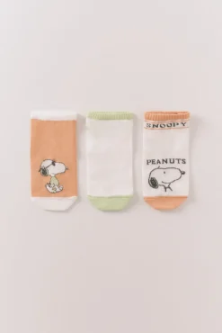 Pack 3 calcetines cortos Snoopy