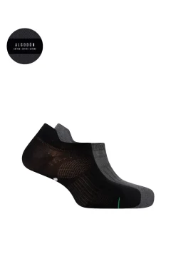 Pack 2 calcetines de algodón deportivos semilisos