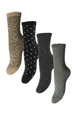 Pack 4 calcetines de lurex