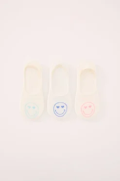 Pack 3 calcetines invisibles algodón SmileyWorld®