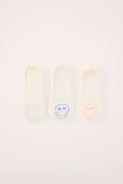 Pack 3 calcetines invisibles algodón SmileyWorld®