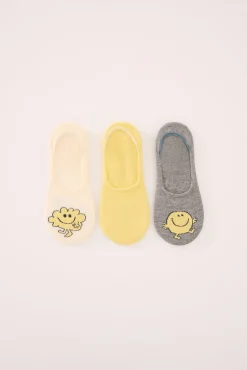 Pack 3 calcetines invisibles algodón Mr. Men