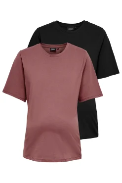 Pack 2 camisetas manga corta premamá