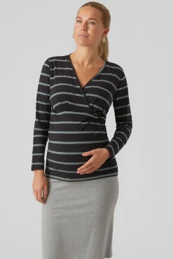 Pack 2 camisetas manga larga maternity y lactancia