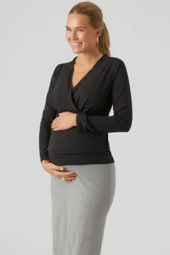 Pack 2 camisetas manga larga maternity y lactancia