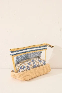 Pack 3 neceseres estampado flores