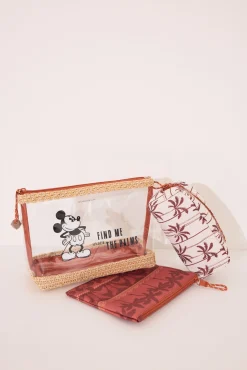 Pack 3 neceseres estampado Mickey Mouse