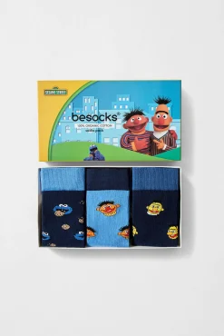 Pack 3 pares de calcetines Barrio Sésamo algodón orgánico