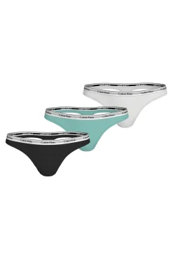 Pack 3 tangas logo Calvin Klein