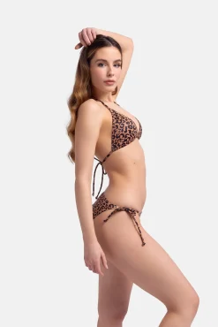 Pack 2 tops bikini triangular leopardo
