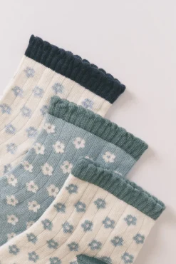 Pack calcetines largos flores