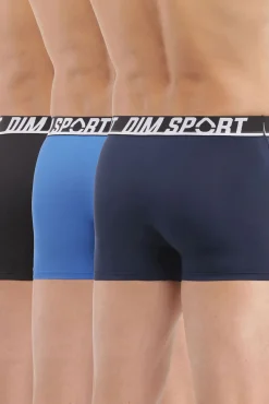Pack de 3 boxers de deporte de microfibra con malla transpirable DIM