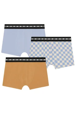 Pack de 3 boxers de niño con estapado de moda y estilo