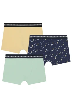 Pack de 3 boxers de niño con estapado de moda y estilo