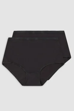 Pack de 2 bragas altas de algodón orgánico