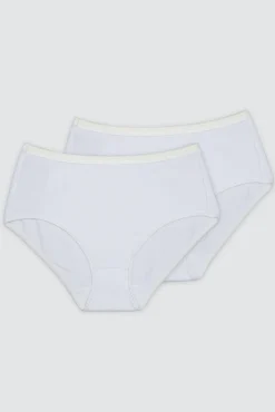 Pack de 2 bragas altas de algodón orgánico