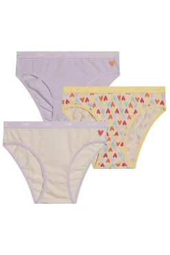 Pack de 3 bragas de niña estampadas con cintura elástica