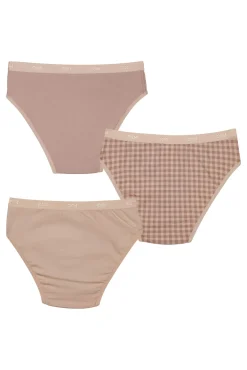 Pack de 3 bragas de niña estampadas con cintura elástica