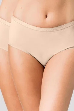 Pack de 2 bragas Midi de algodón orgánico