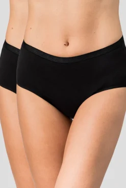 Pack de 2 bragas Midi de algodón orgánico