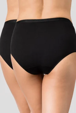 Pack de 2 bragas Midi de algodón orgánico