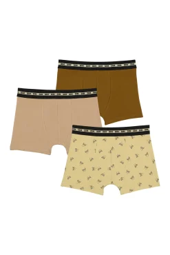 Pack de 3 bóxer de niño estampados con cintura elástica