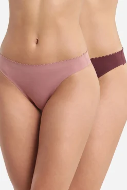 Pack de 2 tangas de algodón cortados al láser