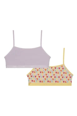 Pack de 2 Tops de niña estampados