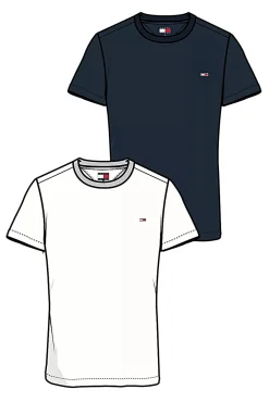 Pack de dos camisetas de hombre Tommy Jeans