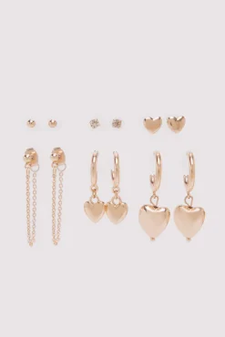 Pack pendientes corazones