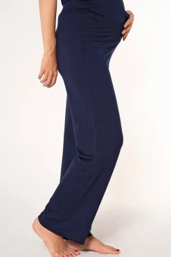 Pantalón básico ancho de punto premamá