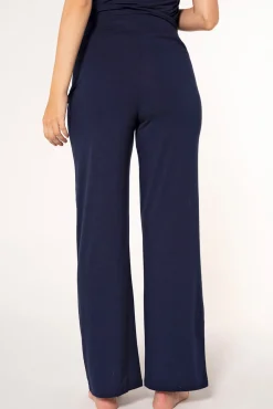 Pantalón básico ancho de punto premamá