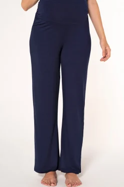 Pantalón básico ancho de punto premamá