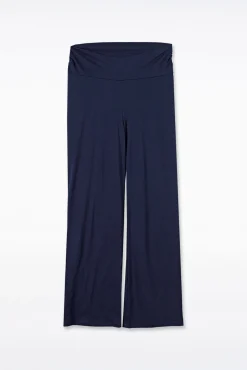 Pantalón básico ancho de punto premamá