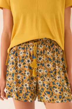 Pantalón corto estampado floral