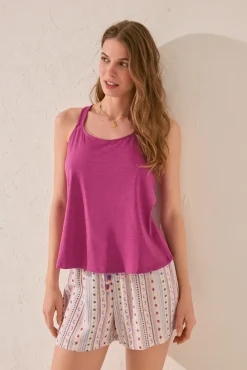 Pantalón corto estampado multicolor
