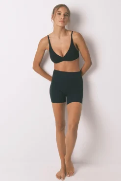 Pantalón corto interior algodón negro