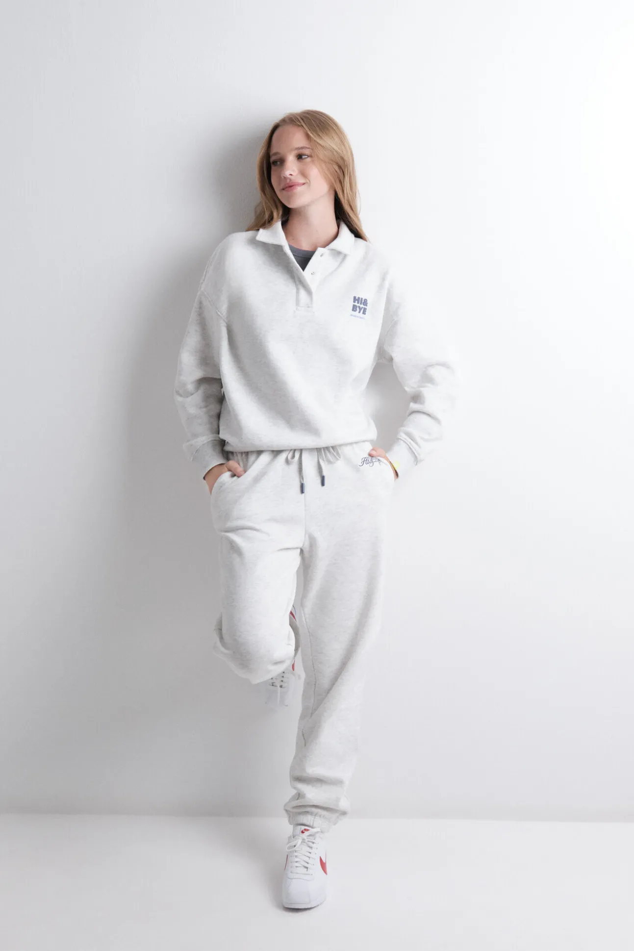 Pantalón jogger felpa algodón gris oscuro