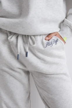 Pantalón jogger felpa algodón gris oscuro