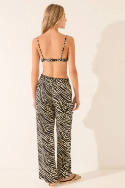 Pantalón largo animal print