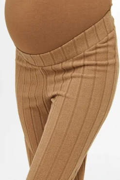 Pantalón largo de canalé maternity