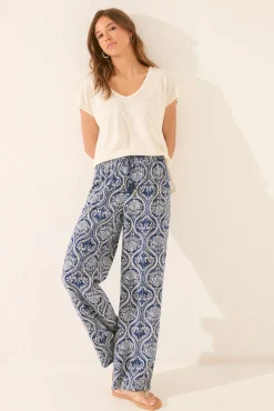 Pantalón largo estampado allover
