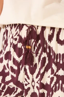 Pantalón largo viscosa estampado flores
